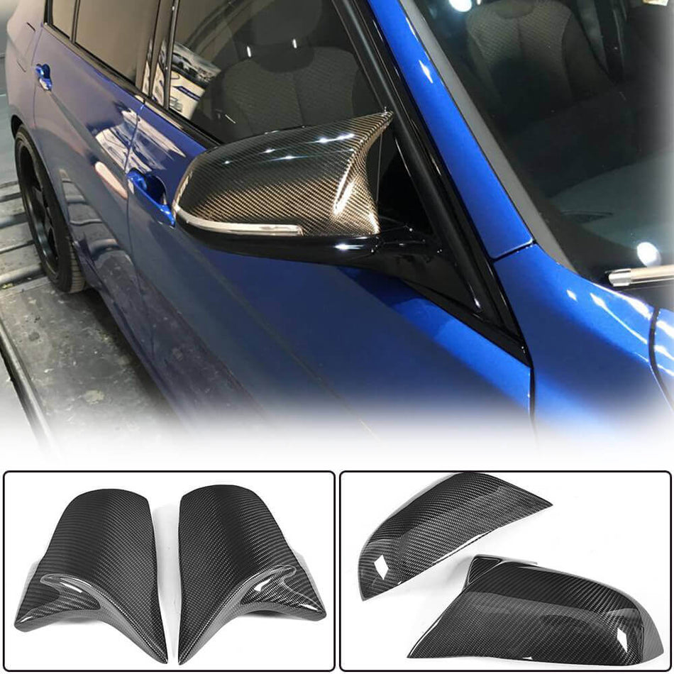 BMW F20 F22 F30 F34 F32 F33 F36 X1 E84 F87 M2 Mirror Covers Replacement Style Carbon Fiber-Ahacarbon