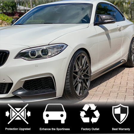 BMW F20 F22 F30 F34 F32 F33 F36 X1 E84 F87 M2 Mirror Covers Replacement Style Carbon Fiber-Ahacarbon