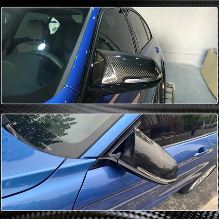 BMW F20 F22 F30 F34 F32 F33 F36 X1 E84 F87 M2 Mirror Covers Replacement Style Carbon Fiber-Ahacarbon