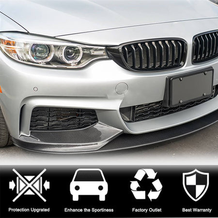 BMW 2 Series F22 F23 220i 228i 230i M Sport M235i M240i 2014-2019 Front Bumper Splitter Carbon Fiber-Ahacarbon
