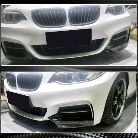 BMW 2 Series F22 F23 220i 228i 230i M Sport M235i M240i 2014-2019 Front Bumper Splitter Carbon Fiber-Ahacarbon