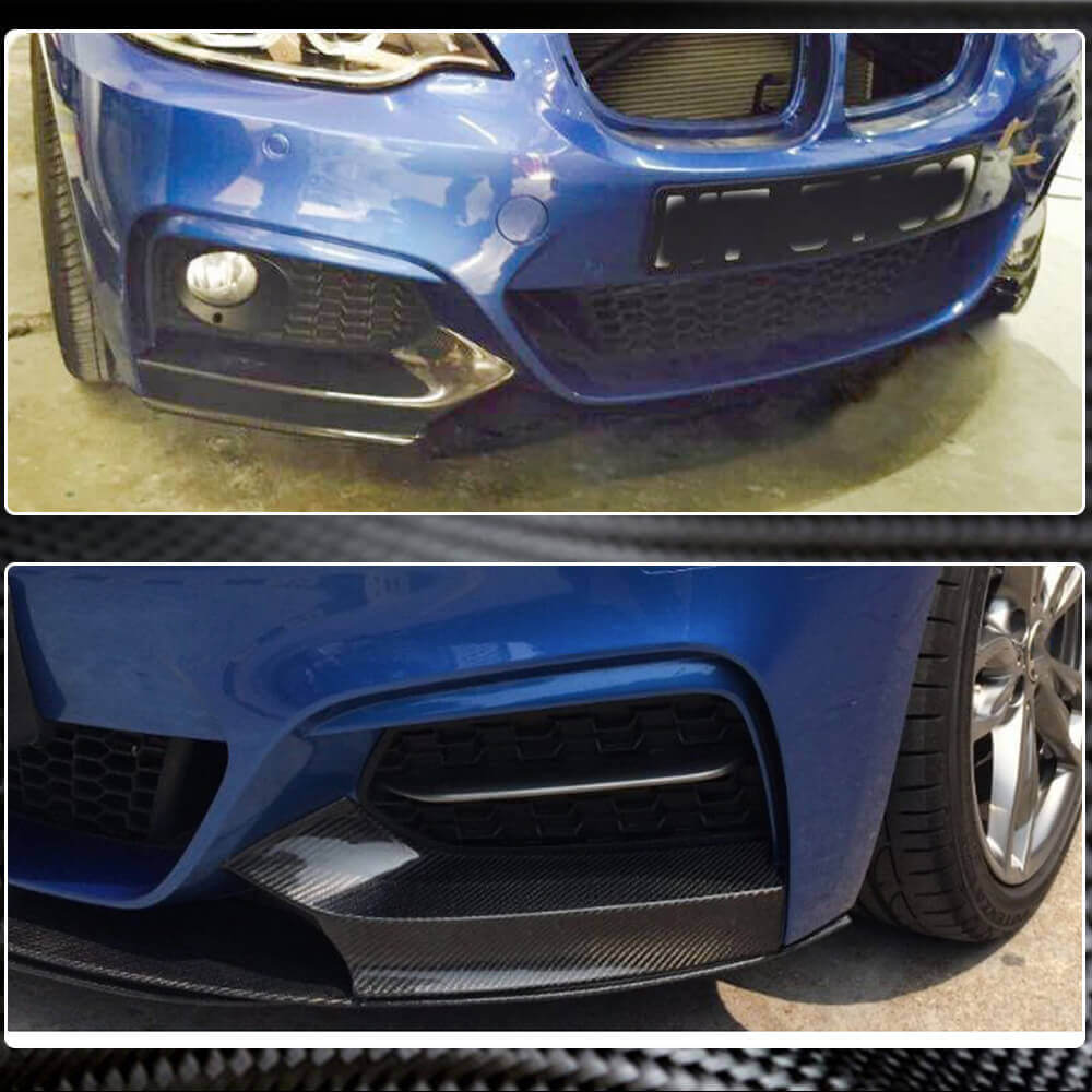 BMW 2 Series F22 F23 220i 228i 230i M Sport M235i M240i 2014-2019 Front Bumper Splitter Carbon Fiber-Ahacarbon