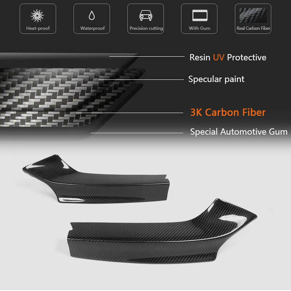 BMW 2 Series F22 F23 220i 228i 230i M Sport M235i M240i 2014-2019 Front Bumper Splitter Carbon Fiber-Ahacarbon