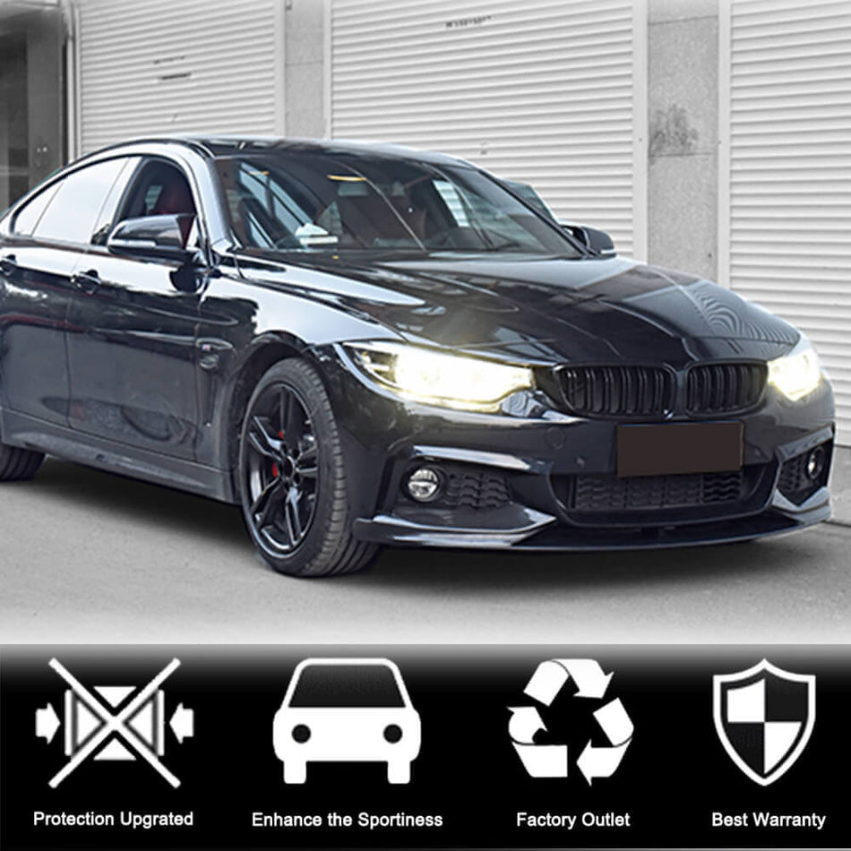 BMW 4 Series F32 F33 F36 M Sport 2014-2019 Front Bumper Lip Carbon Fiber/FRP-Ahacarbon