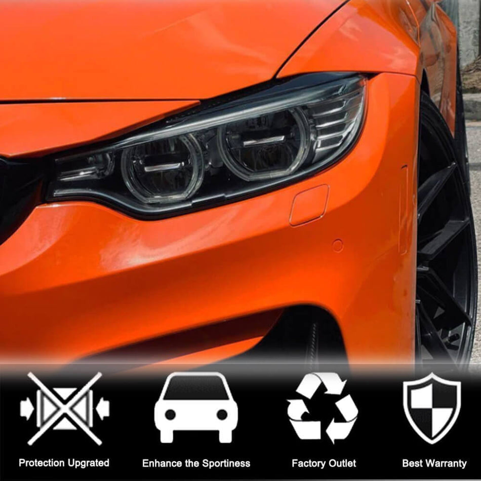 BMW F32 F33 F36 F80 M3 F82 F83 M4 2014-20020 Headlight Eyebrows Lamp Eyelids Dry Carbon Fiber-Ahacarbon