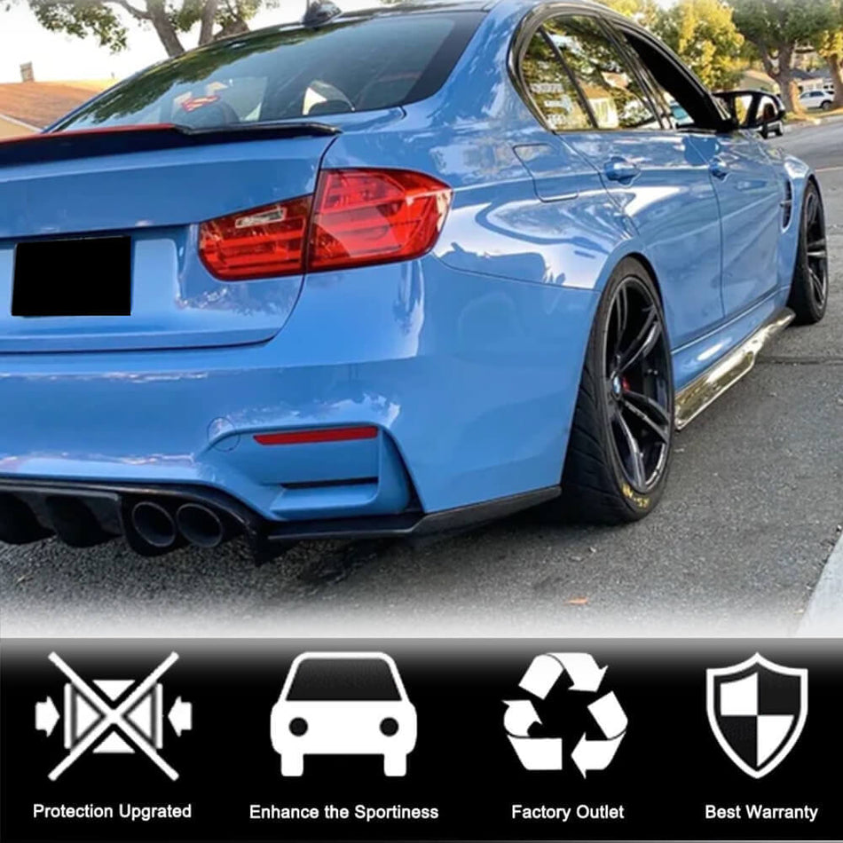 BMW F80 M3 Sedan 4-Door 2014-2020 Side Skirts Carbon Fiber-Ahacarbon