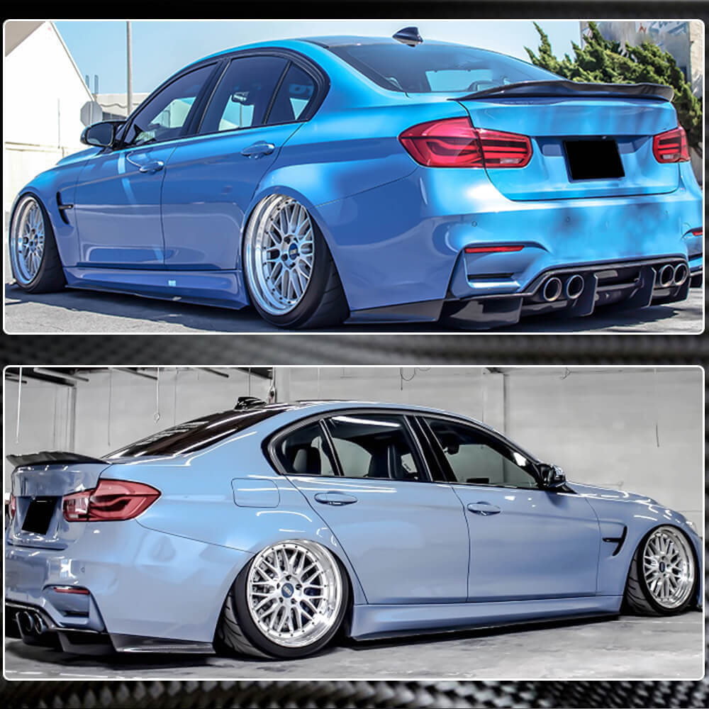 BMW F80 M3 Sedan 4-Door 2014-2020 Side Skirts Carbon Fiber-Ahacarbon