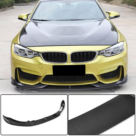 BMW F80 M3 F82 F83 M4 2014-2019 Front Bumper Lip Carbon Fiber-Ahacarbon