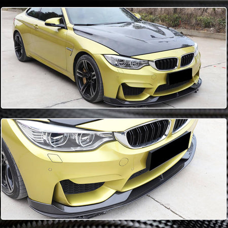 BMW F80 M3 F82 F83 M4 2014-2019 Front Bumper Lip Carbon Fiber-Ahacarbon