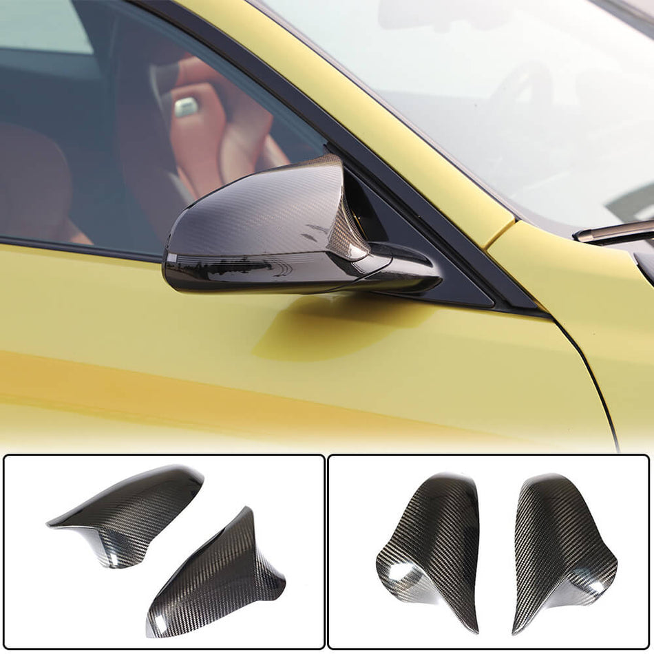 BMW F80 M3 F82 F83 M4 2014-2020 Mirror Covers Add-on Style Dry Carbon Fiber-Ahacarbon