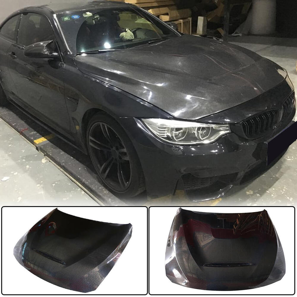 BMW F80 M3 F82 F83 M4 2014-2020 Engine Bonnet Hood Cover Carbon Fiber-Ahacarbon