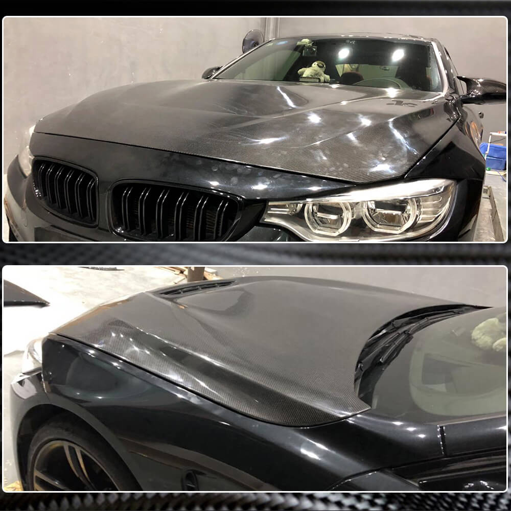 BMW F80 M3 F82 F83 M4 2014-2020 Engine Bonnet Hood Cover Carbon Fiber-Ahacarbon