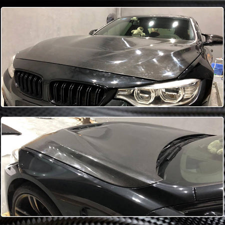 BMW F80 M3 F82 F83 M4 2014-2020 Engine Bonnet Hood Cover Carbon Fiber-Ahacarbon