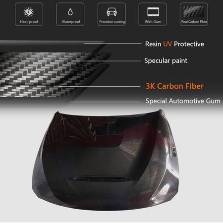 BMW F80 M3 F82 F83 M4 2014-2020 Engine Bonnet Hood Cover Carbon Fiber-Ahacarbon