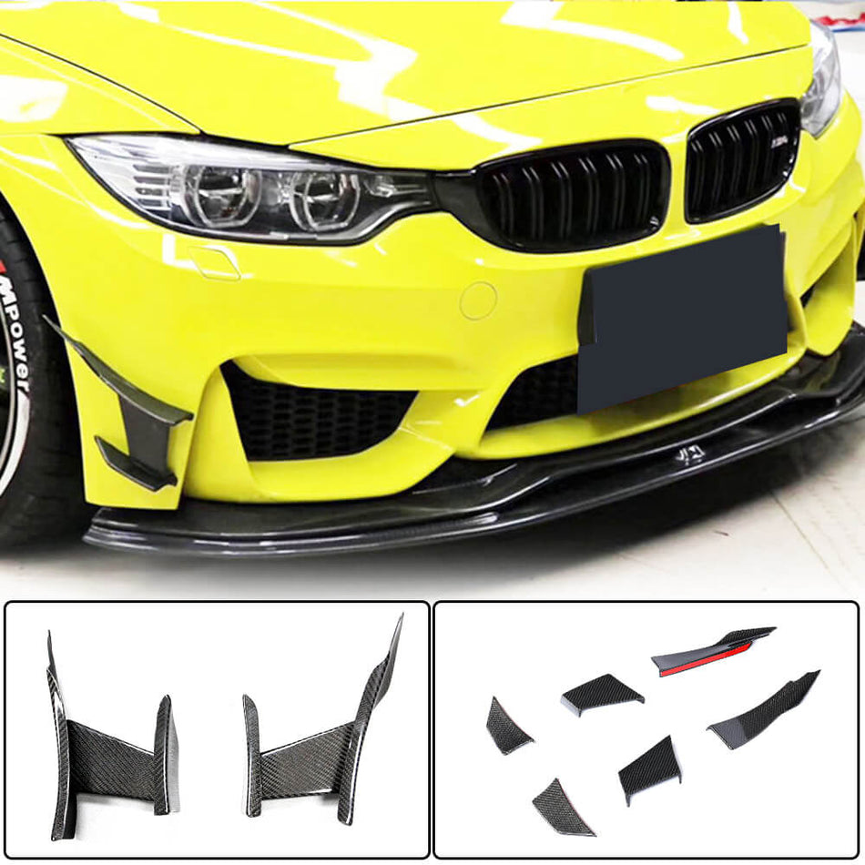 BMW F80 M3 F82 F83 M4 2014-2020 Front Bumper Vents Carbon Fiber-Ahacarbon