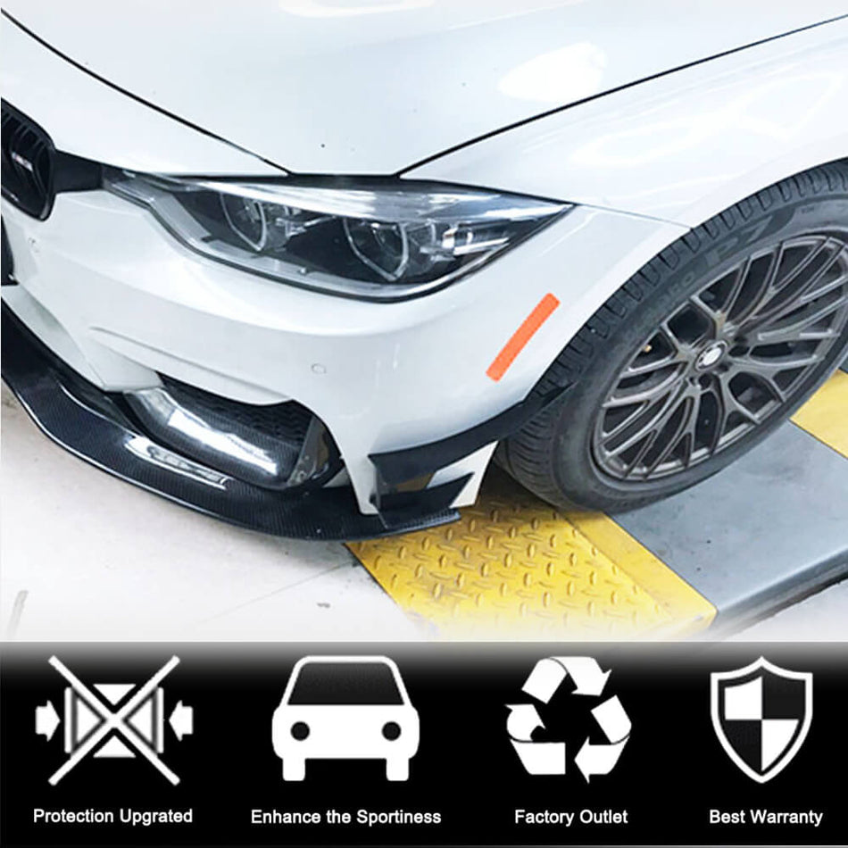 BMW F80 M3 F82 F83 M4 2014-2020 Front Bumper Vents Carbon Fiber-Ahacarbon