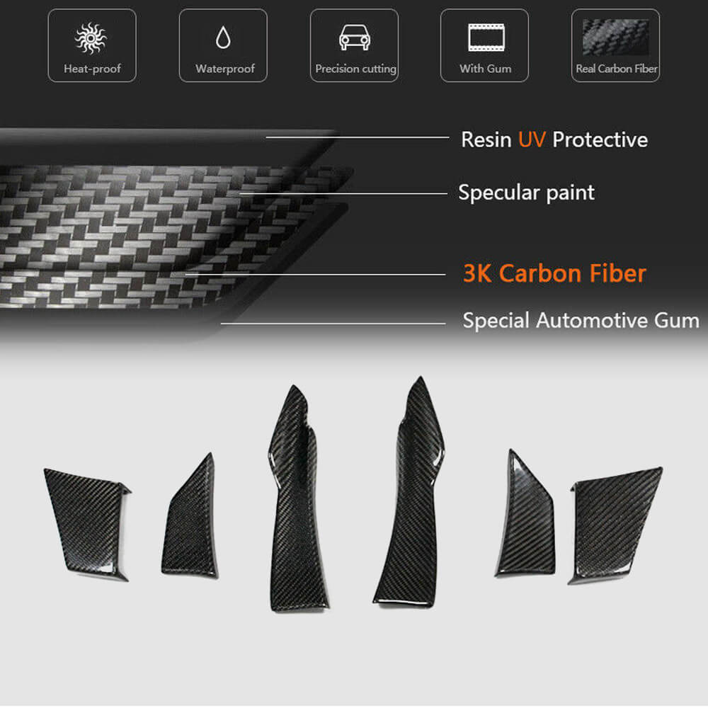 BMW F80 M3 F82 F83 M4 2014-2020 Front Bumper Vents Carbon Fiber-Ahacarbon