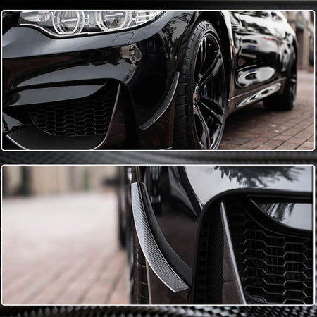 BMW F80 M3 F82 F83 M4 2014-2020 Front Bumper Fins Carbon Fiber/FRP-Ahacarbon