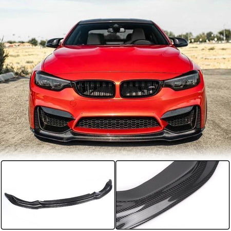 BMW F80 M3 F82 F83 M4 2014-2020 Front Bumper Lip Carbon Fiber/FRP-Ahacarbon
