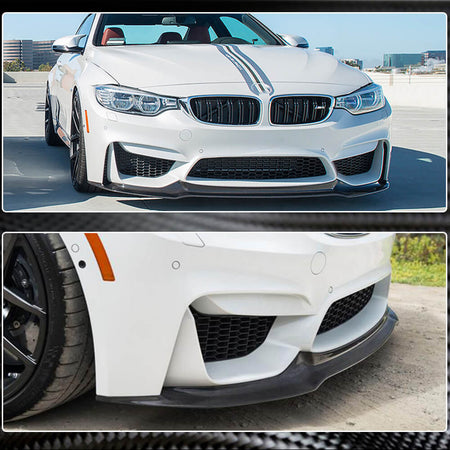 BMW F80 M3 F82 F83 M4 2014-2020 Front Bumper Lip Carbon Fiber/FRP-Ahacarbon