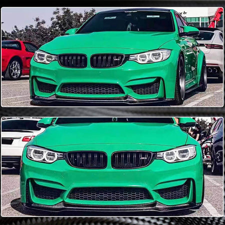 BMW F80 M3 F82 F83 M4 2014-2020 Front Bumper Lip Carbon Fiber/FRP-Ahacarbon