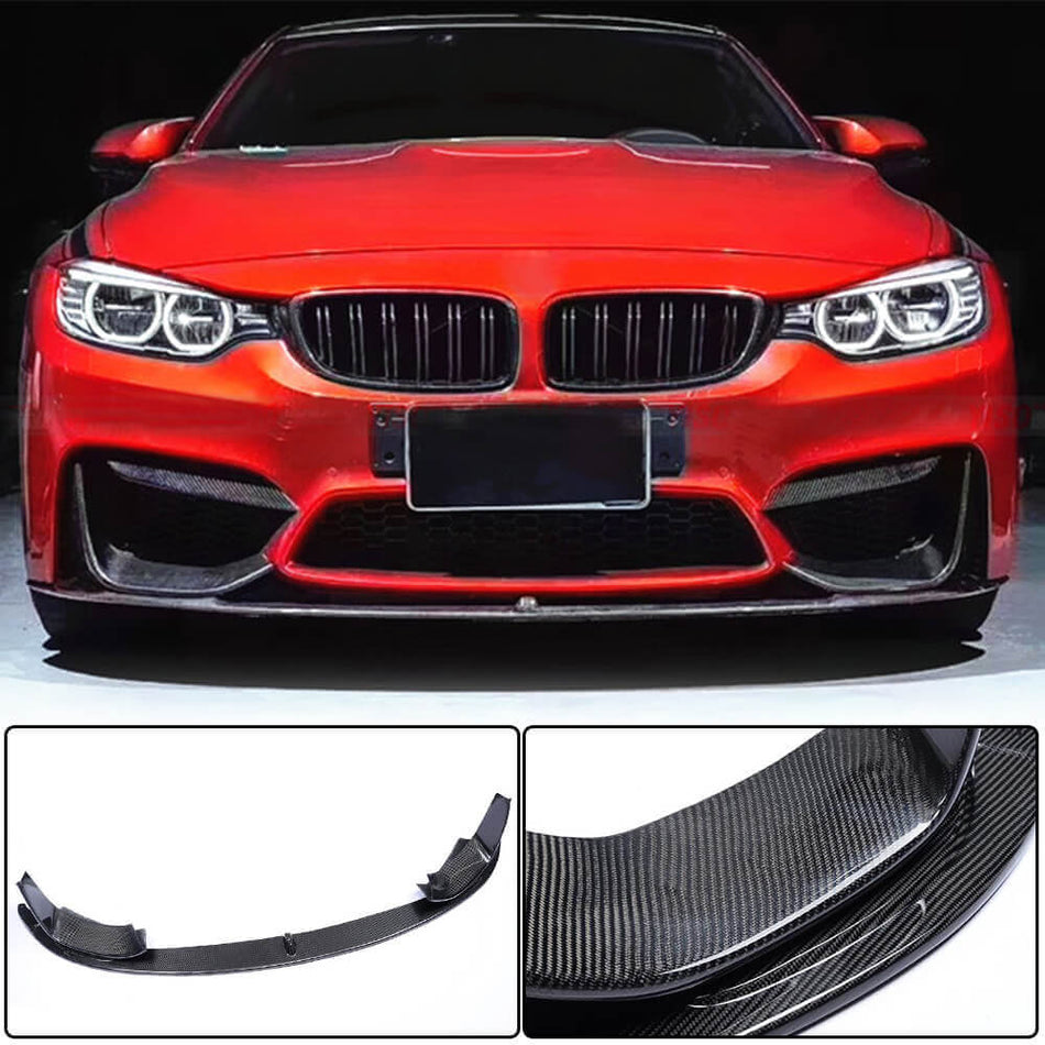 BMW F80 M3 F82 F83 M4 2014-2020 Front Bumper Lip Carbon Fiber/FRP-Ahacarbon