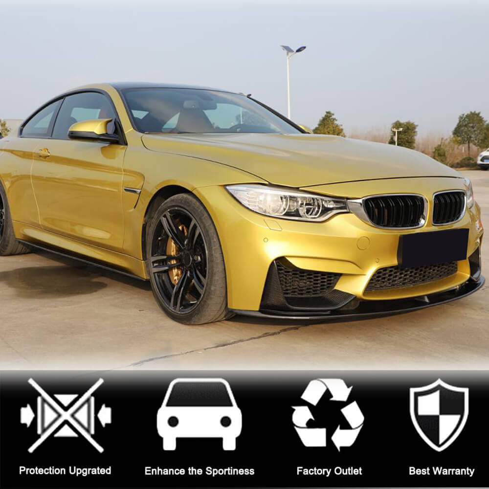 BMW F80 M3 F82 F83 M4 2014-2020 Front Bumper Lip Carbon Fiber/FRP-Ahacarbon