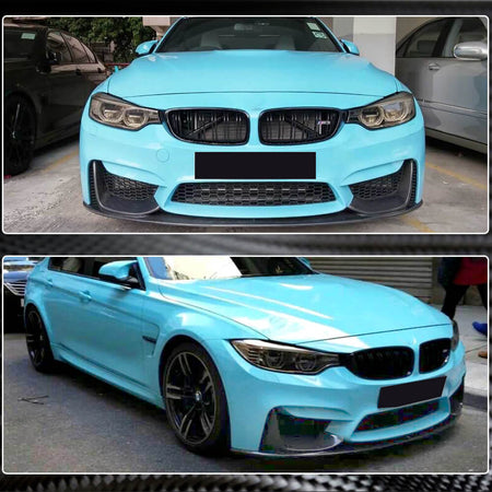 BMW F80 M3 F82 F83 M4 2014-2020 Front Bumper Lip Carbon Fiber/FRP-Ahacarbon