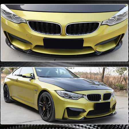 BMW F80 M3 F82 F83 M4 2014-2019 Front Bumper Lip Carbon Fiber-Ahacarbon