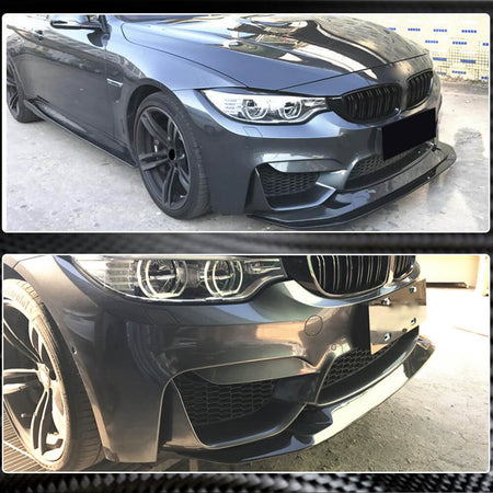 BMW F80 M3 F82 F83 M4 2014-2019 Front Bumper Lip Carbon Fiber-Ahacarbon