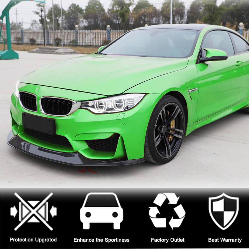 BMW F80 M3 F82 F83 M4 2014-2019 Front Bumper Lip Carbon Fiber-Ahacarbon