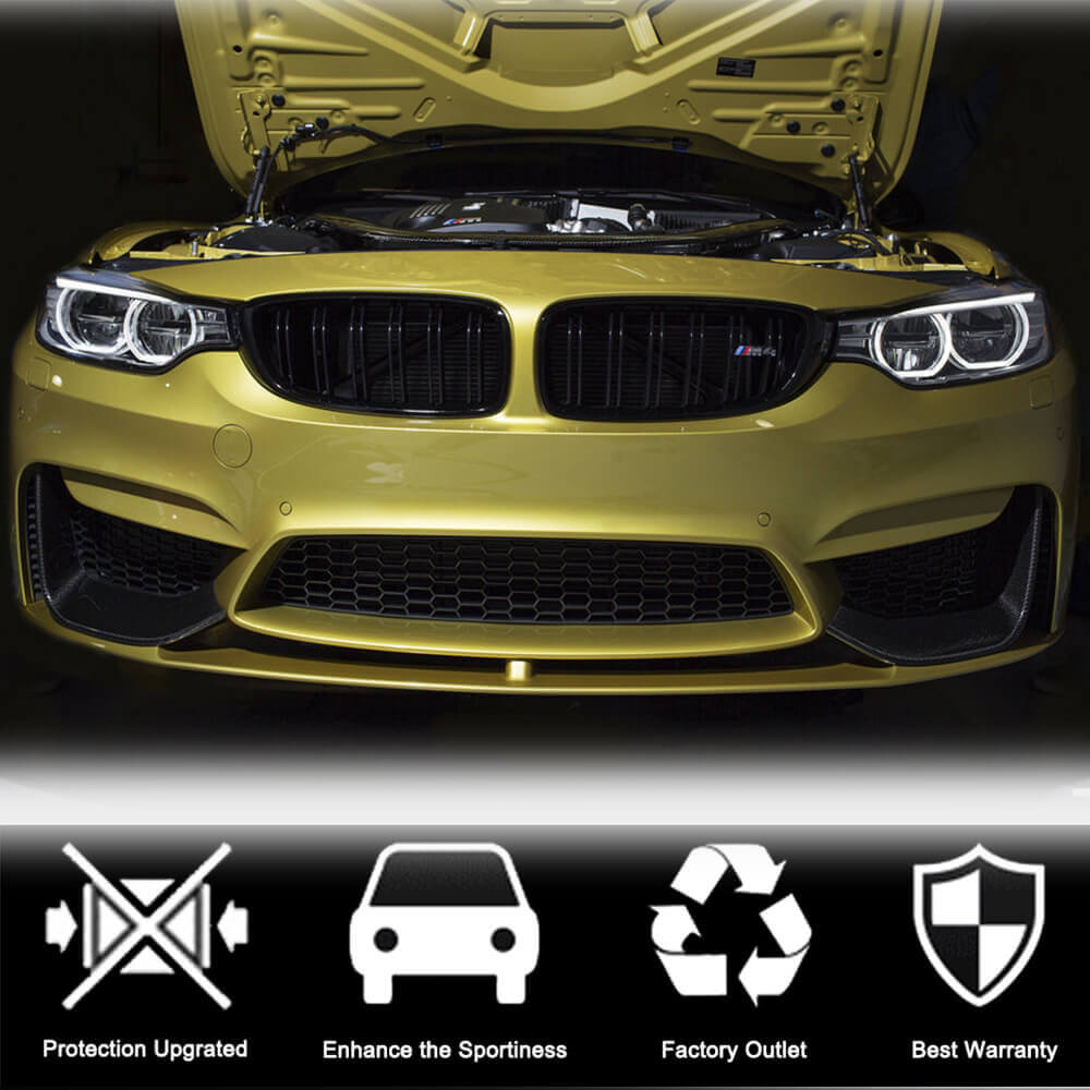 BMW F80 M3 F82 F83 M4 2014-2020 Front Bumper Splitters Carbon Fiber/FRP-Ahacarbon