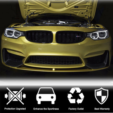 BMW F80 M3 F82 F83 M4 2014-2020 Front Bumper Splitters Carbon Fiber/FRP-Ahacarbon