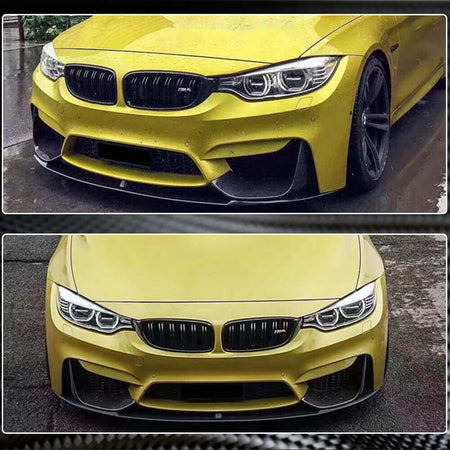 BMW F80 M3 F82 F83 M4 2014-2020 Front Bumper Splitters Carbon Fiber/FRP-Ahacarbon