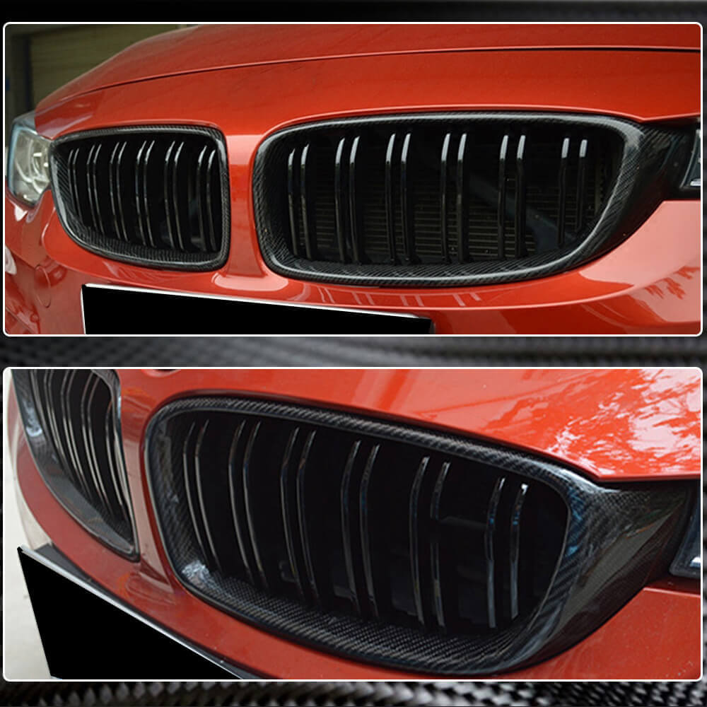 BMW F80 M3 F82 F83 M4 2014-2020 Front Grille Carbon Fiber-Ahacarbon