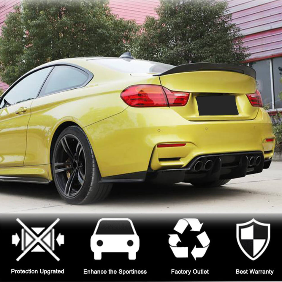 BMW F80 M3 F82 F83 M4 2014-2020 Rear Bumper Diffuser Carbon Fiber-Ahacarbon