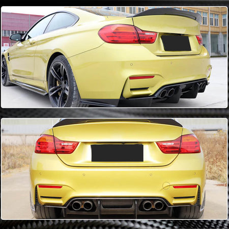 BMW F80 M3 F82 F83 M4 2014-2020 Rear Bumper Diffuser Carbon Fiber-Ahacarbon