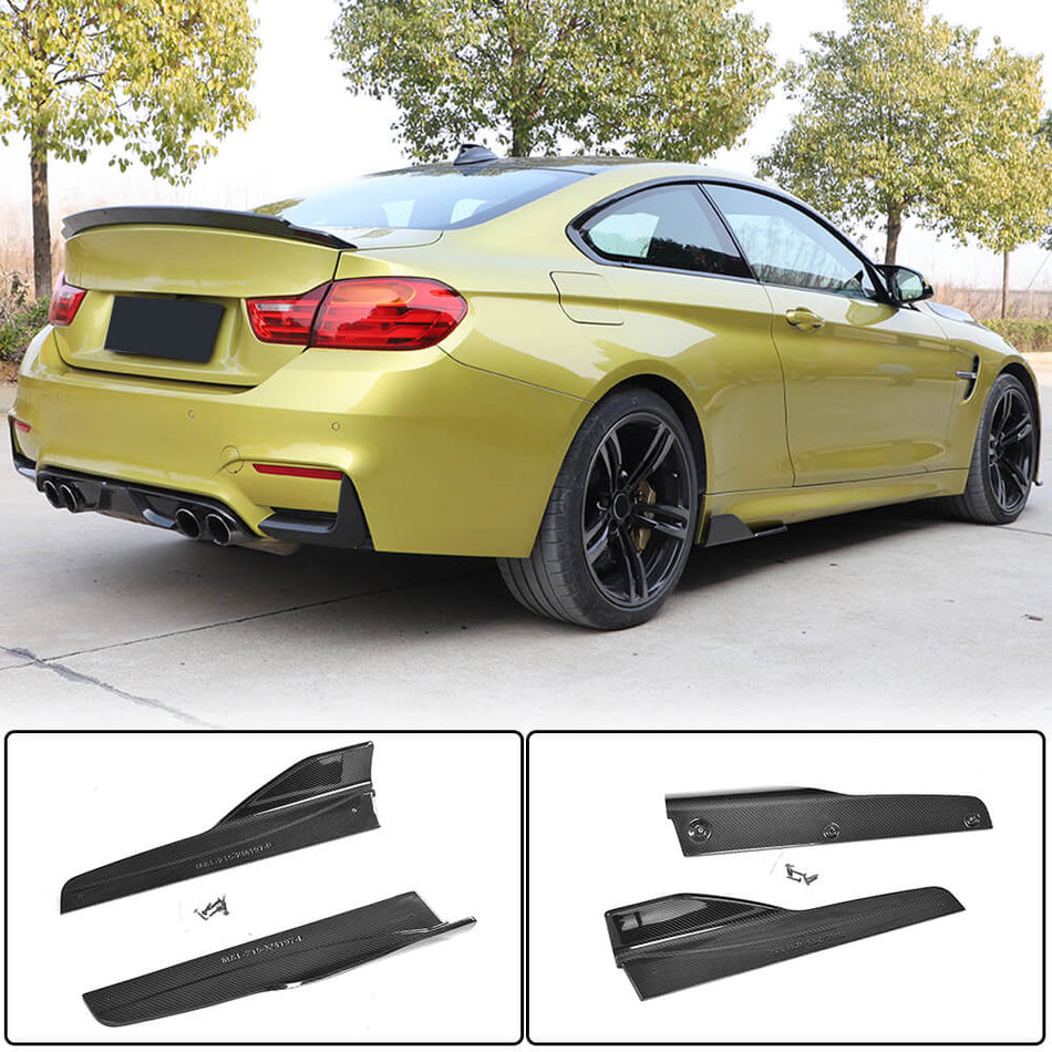 BMW F80 M3 F82 F83 M4 2014-2020 Side Skirts Carbon Fiber-Ahacarbon