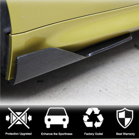 BMW F80 M3 F82 F83 M4 2014-2020 Side Skirts Carbon Fiber-Ahacarbon