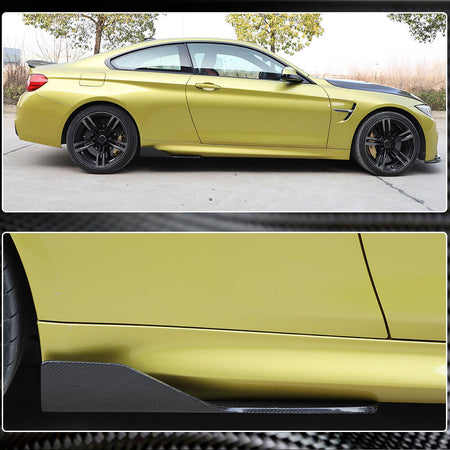 BMW F80 M3 F82 F83 M4 2014-2020 Side Skirts Carbon Fiber-Ahacarbon