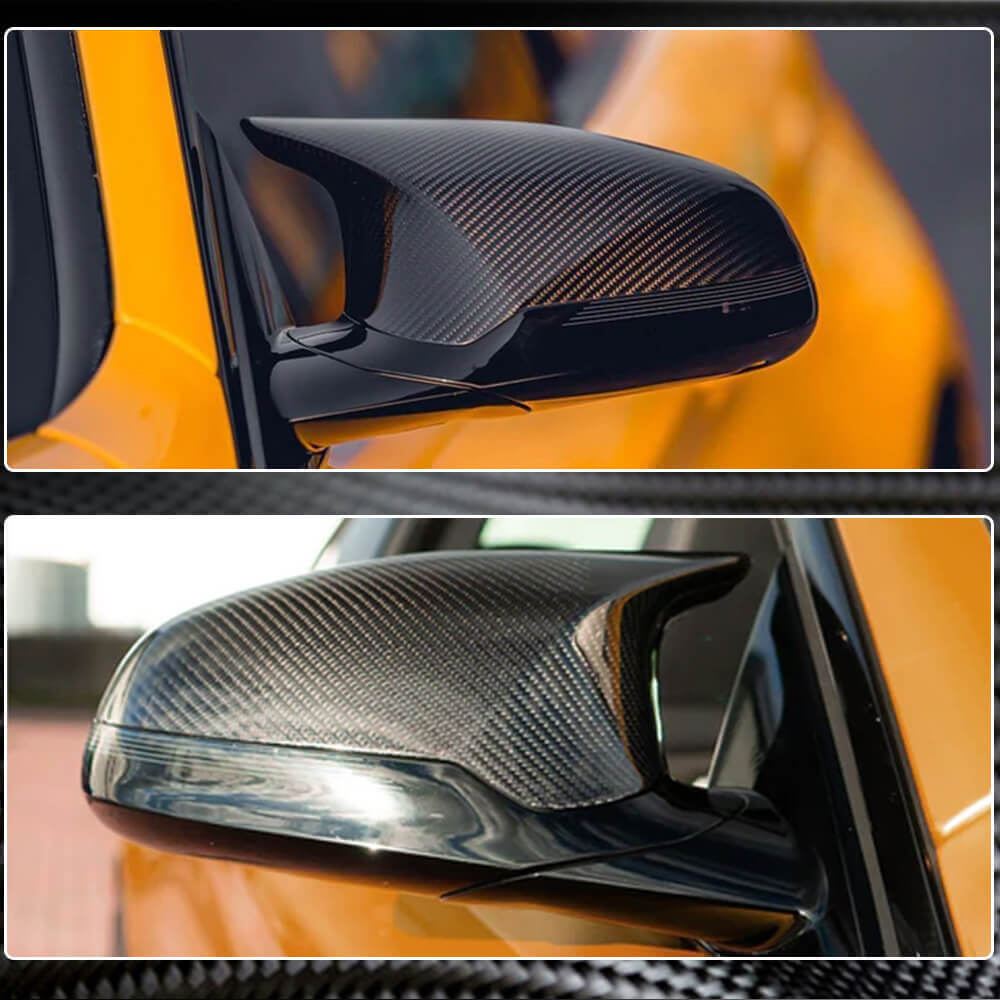 BMW F80 M3 F82 F83 M4 F87 M2C 2014-2020 Mirror Covers Pair Replacement Dry Carbon Fiber-Ahacarbon