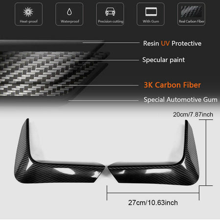 BMW F80 M3 F82 F83 M4 2014-2020 Rear Bumper Splitters DRY Carbon Fiber/FRP-Ahacarbon