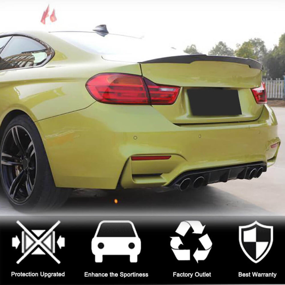 BMW F80 M3 F82 F83 M4 2014-2020 Rear Bumper Diffuser Carbon Fiber/FRP-Ahacarbon