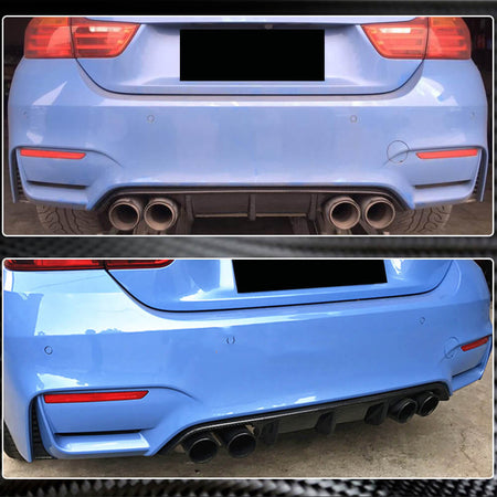 BMW F80 M3 F82 F83 M4 2014-2020 Rear Bumper Diffuser Carbon Fiber/FRP-Ahacarbon