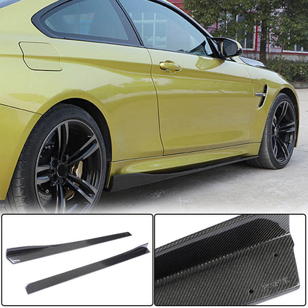BMW F82 F83 M4 2015-2019 Side Skirts Carbon Fiber-Ahacarbon