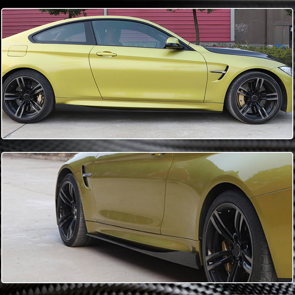 BMW F82 F83 M4 2015-2019 Side Skirts Carbon Fiber-Ahacarbon