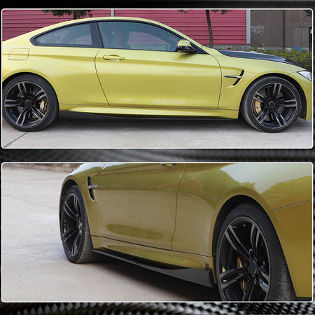 BMW F82 F83 M4 2015-2019 Side Skirts Carbon Fiber-Ahacarbon