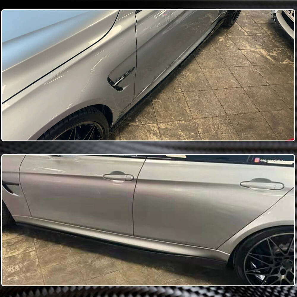 BMW F82 F83 M4 2015-2019 Side Skirts Carbon Fiber-Ahacarbon