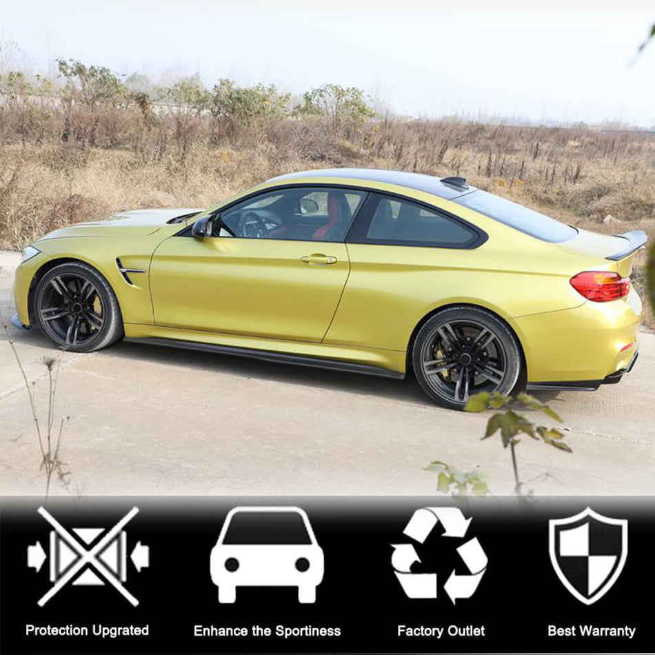 BMW F82 F83 M4 2015-2019 Side Skirts Carbon Fiber/FRP-Ahacarbon