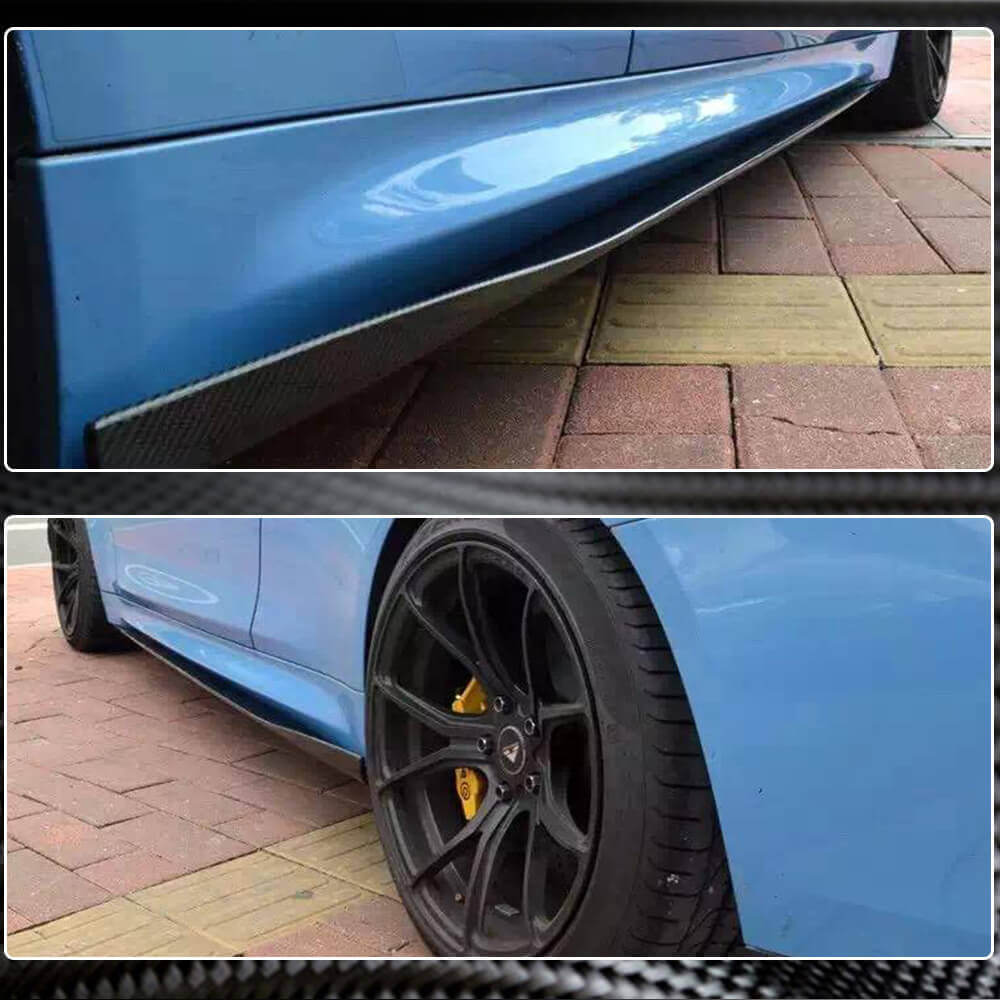 BMW F82 F83 M4 2015-2019 Side Skirts Carbon Fiber-Ahacarbon